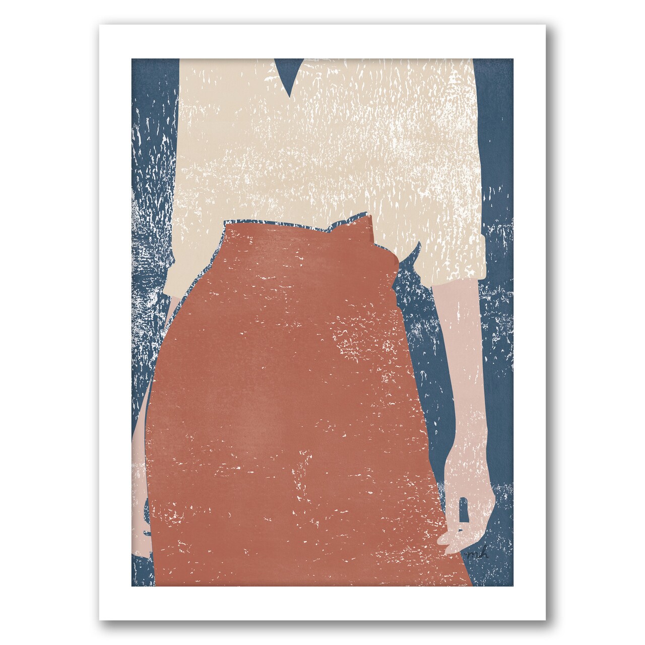 Casual Iv by Moira Hershey Black Framed Print 8x10 - Americanflat